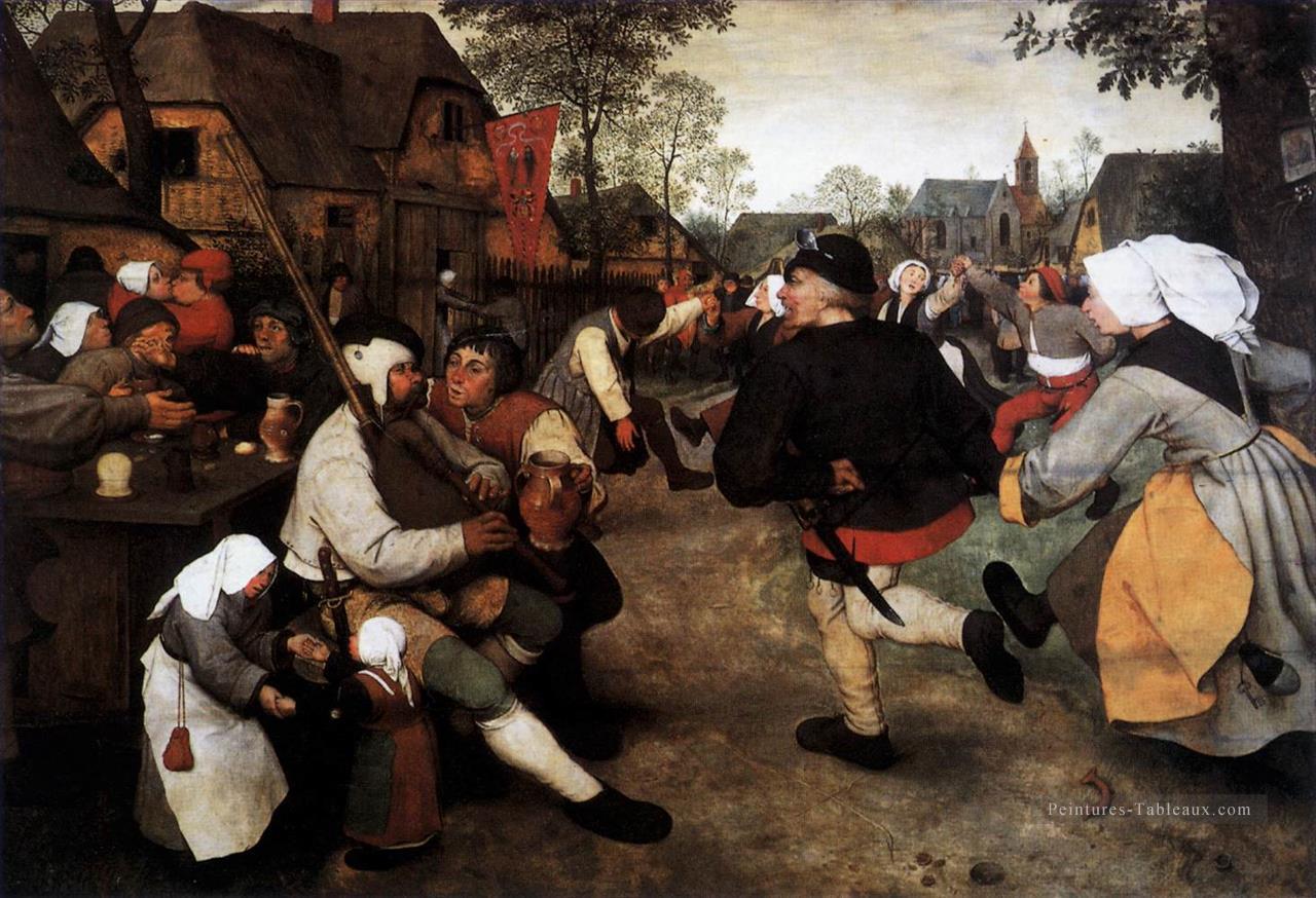 La Paysanne Danse Flandre Renaissance paysan Pieter Bruegel l’Ancien Peintures à l'huile